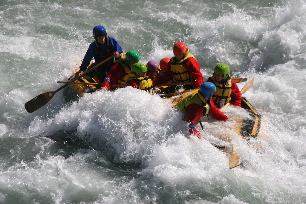 White Water Rafting | Image Credit: <a href="https://www.flickr.com/people/96147639@N00">Rob Chandler</a> from Toronto, Canada, <a href="https://commons.wikimedia.org/wiki/File:White_water_rafting,_Rangitata_Valley,_NZ.jpg">White water rafting, Rangitata Valley, NZ</a>, <a href="https://creativecommons.org/licenses/by/2.0/legalcode" rel="license">CC BY 2.0</a>