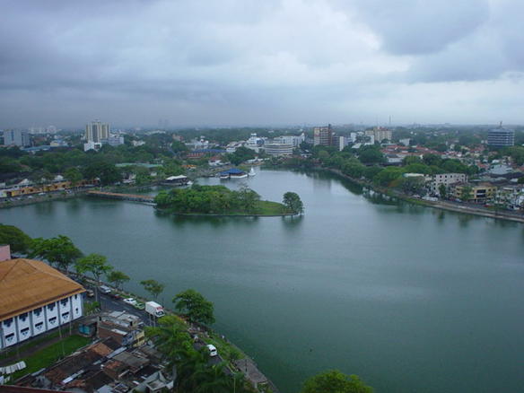 Here’s a curiously delightful venue which drifts across the Beira Lake in Colombo