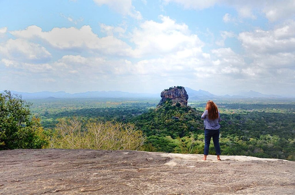 Pidurangala rock hike in Sigiriya, Sri Lanka